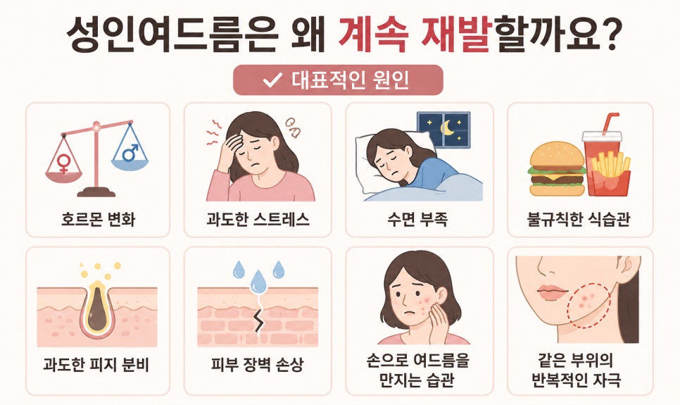 [광주점] 광주여드름한의원 성인과 청소년 여드름 무엇이 다를까요? - 해율한의원