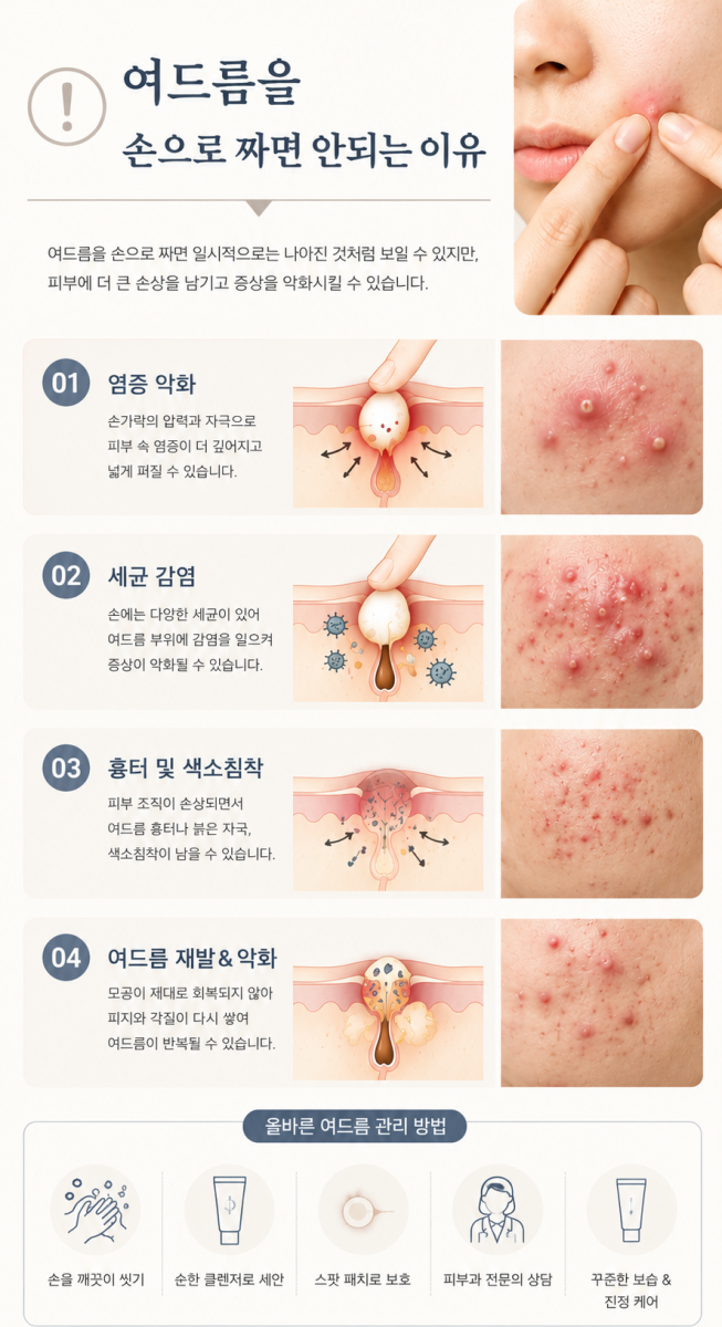 [목동점] 목동피부한의원 여드름, 지성 피부에 더 많이 올라올까요? - 해율한의원