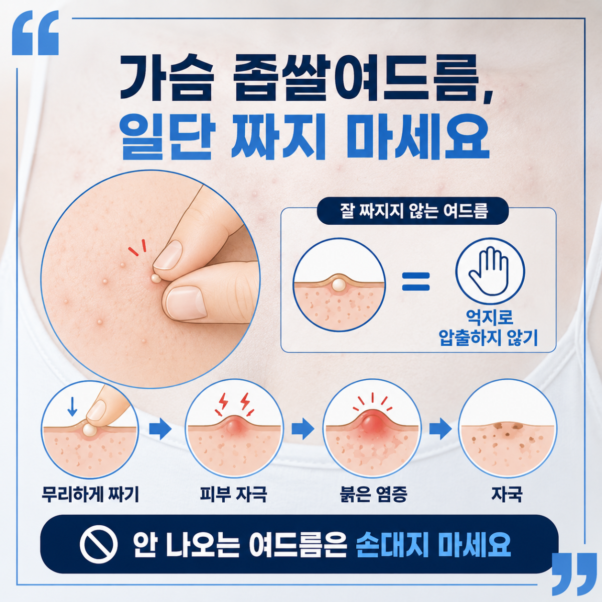 [강남점] 강남가슴여드름 생기는 순간부터 달라져야 할 관리법 - 해율한의원